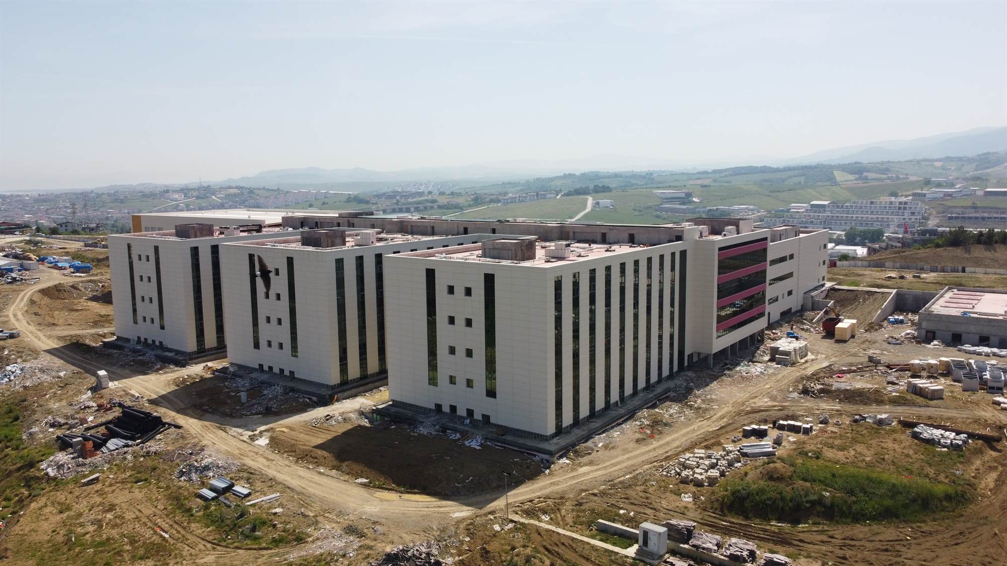 Yalova devlet hastanesi havadan görünüm